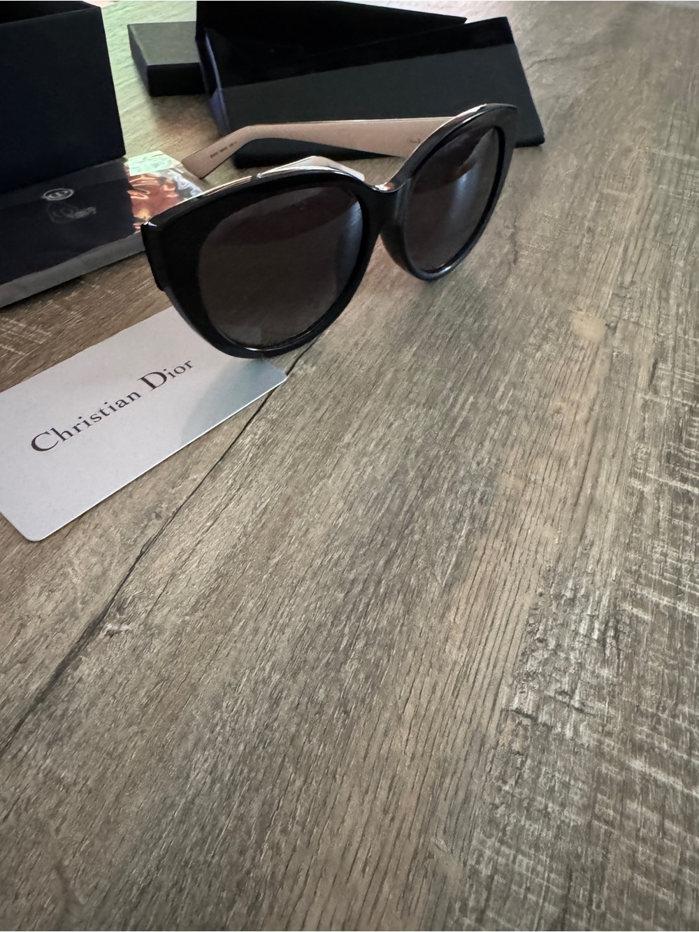 Dior Lady Dior Black Cat-Eye Sunglasses